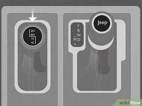 Image titled Put Jeep in 4 Wheel Drive Step 1