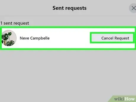 Image titled Cancel a Friend Request on Facebook Step 4