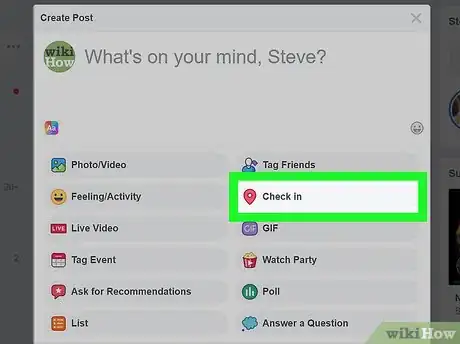 Image titled Check In on Facebook Step 10