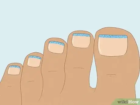 Image titled Do a French Pedicure Step 10