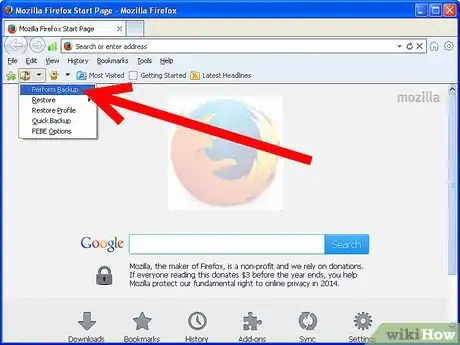 Image titled Back Up Firefox Extensions, Bookmarks, Themes, and Preferences Step 5