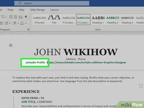 Image titled Add LinkedIn to Resume Step 7