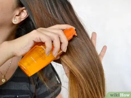 Image titled Create Non Frizzy, Straight Hair (Milk Method) Step 6