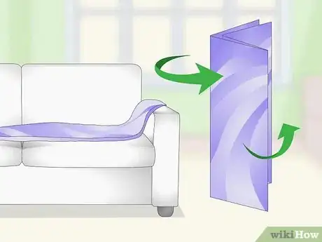 Image titled Drape a Throw over a Sofa Step 3