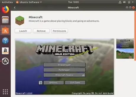 Image titled Launch minecraft from ubuntu software.png