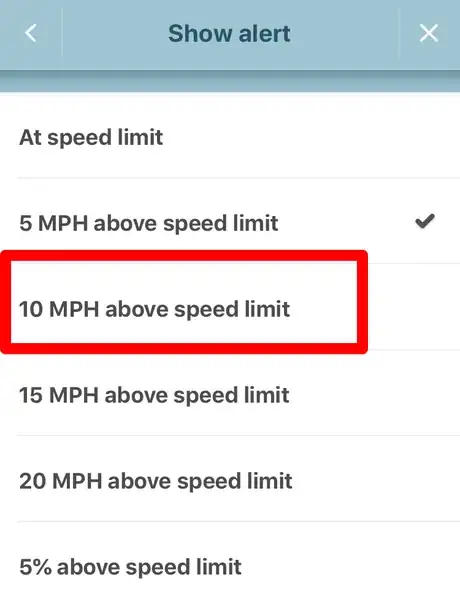 Image titled Change the Audible Speed Alert Preferences in Waze Step 6.png