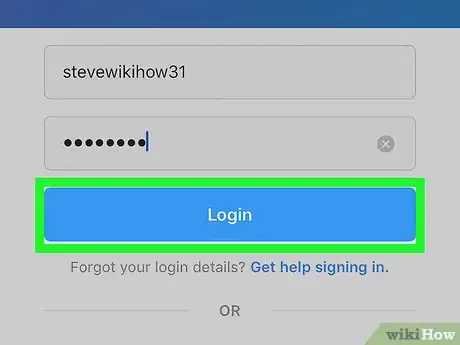 Image titled Log in to Instagram on iPhone or iPad Step 14