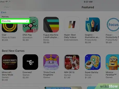 Image titled Install iPhone Apps on an iPad Step 4
