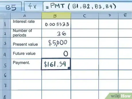 Image titled Calculate Credit Card Payments in Excel Step 10