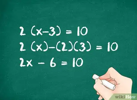 Image titled Use Distributive Property to Solve an Equation Step 1