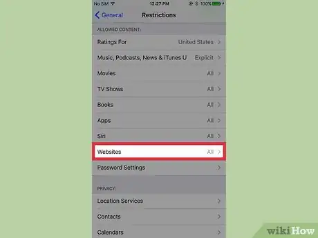Image titled Block Websites on an iPhone Step 7