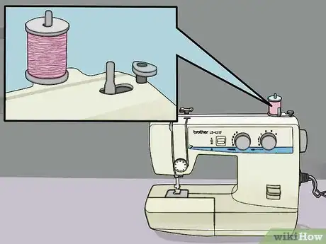 Image titled Thread a Brother Ls 1217 Sewing Machine Step 1