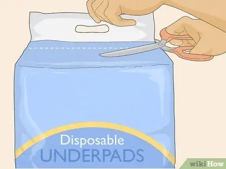 Image titled Use a Disposable Waterproof Underpad Step 1