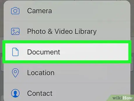 Image titled Transfer Files on WhatsApp on iPhone or iPad Step 6