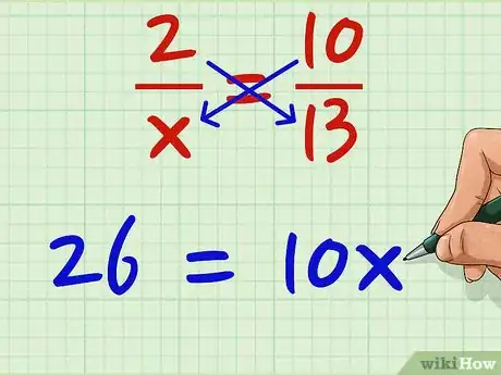 Image titled Cross Multiply Step 3