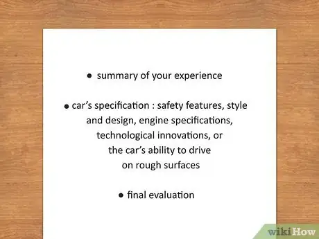 Image titled Write a Car Review Step 3