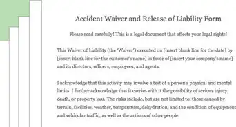 Draft a Waiver of Liability