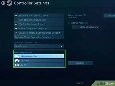 Image titled Connect a PS4 Controller to Steam Step 9