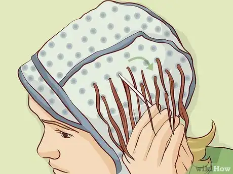 Image titled Pull Hair Through a Highlighting Cap by Yourself Step 12