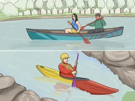 Image titled Tell the Difference Between a Kayak and Canoe Step 2