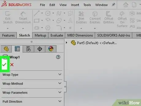 Image titled Solidwork How to Draw Around Other Object Step 12