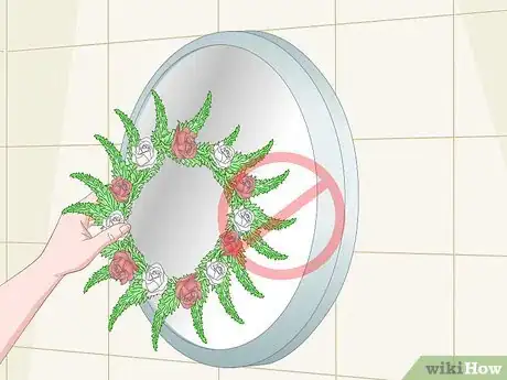Image titled Hang a Wreath on a Mirror Step 2