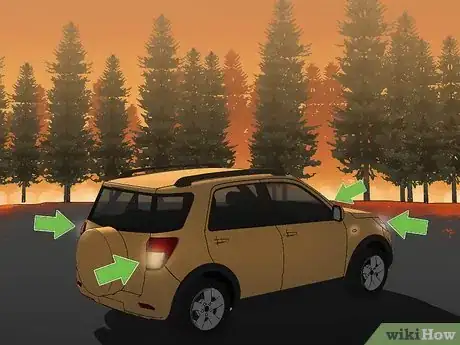 Image titled Survive a Wildfire While Trapped in a Vehicle Step 2