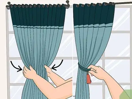 Image titled Tie Curtains in a Knot Step 1