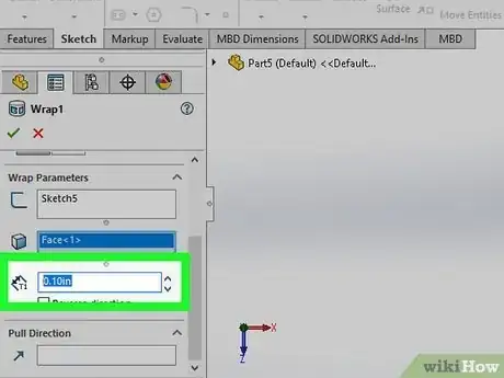 Image titled Solidwork How to Draw Around Other Object Step 10