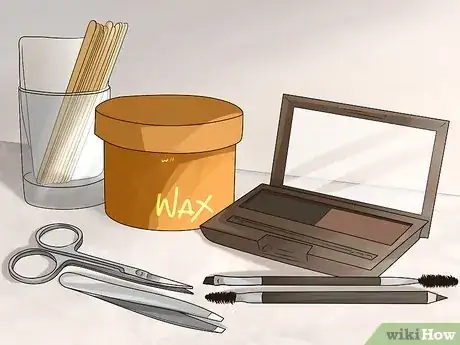 Image titled Wax Your Eyebrows at Home Step 1