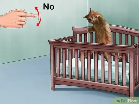 Image titled Keep a Cat out of a Crib Step 3