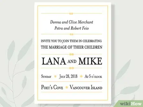 Image titled Address Wedding Invitations Without an Inner Envelope Step 11