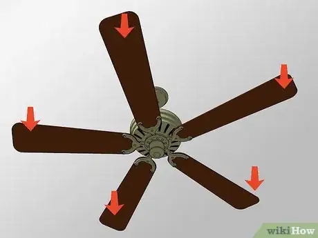 Image titled Clean a Ceiling Fan with a Pillowcase Step 11