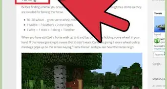 Tame a Horse in Minecraft