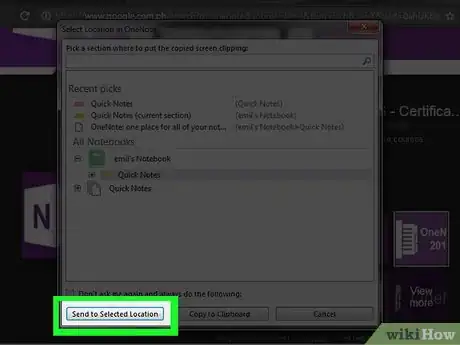 Image titled Take Screenshots with OneNote Step 14