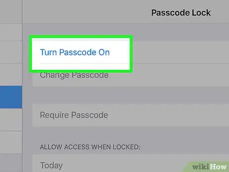 Image titled Set a Passcode on the iPad Step 4