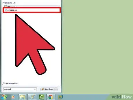 Image titled Open Notepad Step 3