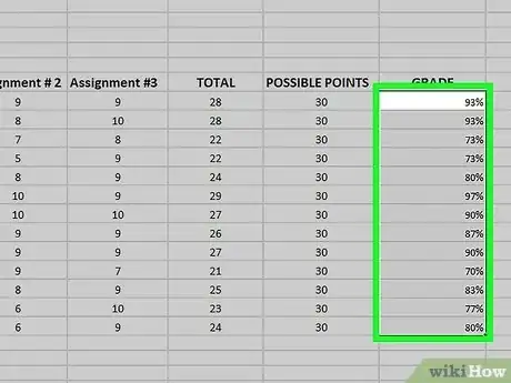 Image titled Create a Gradebook on Microsoft Excel Step 17