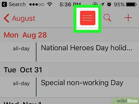 Image titled Use the iPhone's Calendar App Step 3