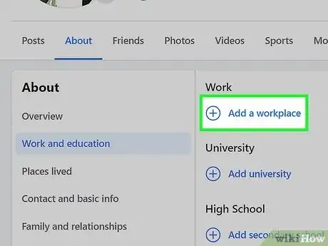 Image titled Add Work on Facebook Step 14