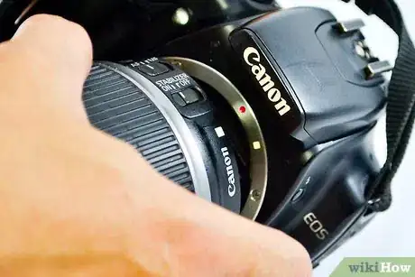 Image titled Attach a Camera Lens to a Canon Step 3