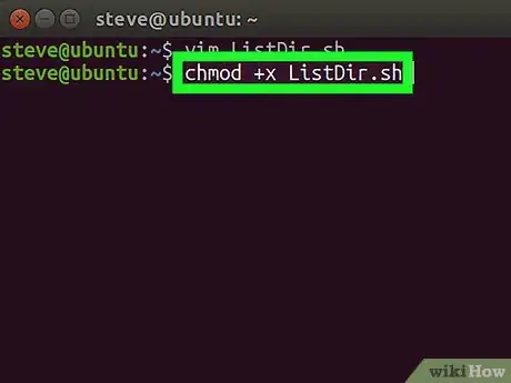 Image titled Write a Shell Script Using Bash Shell in Ubuntu Step 7