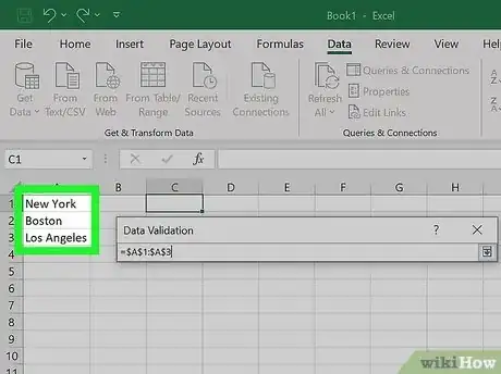 Image titled Create a Drop Down List in Excel Step 10