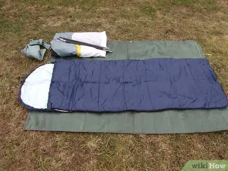 Image titled Roll a Sleeping Bag Step 1