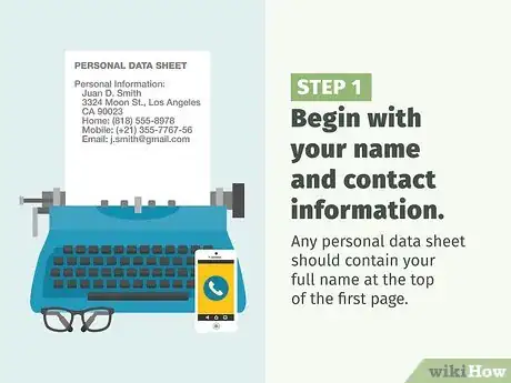 Image titled Make a Personal Data Sheet Step 4