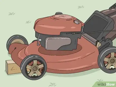 Image titled Remove a Lawn Mower Wheel Step 2