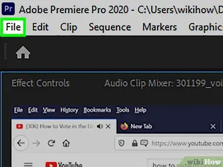 Image titled Upload from Premiere Pro to YouTube Step 2