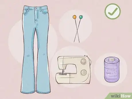 Image titled Turn Your Flare Jeans Into Skinny Jeans Step 1