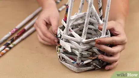 Image titled Make a Newspaper Basket Step 11