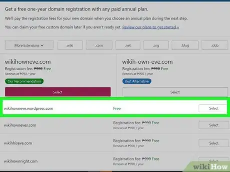 Image titled Get a Free Domain Step 21